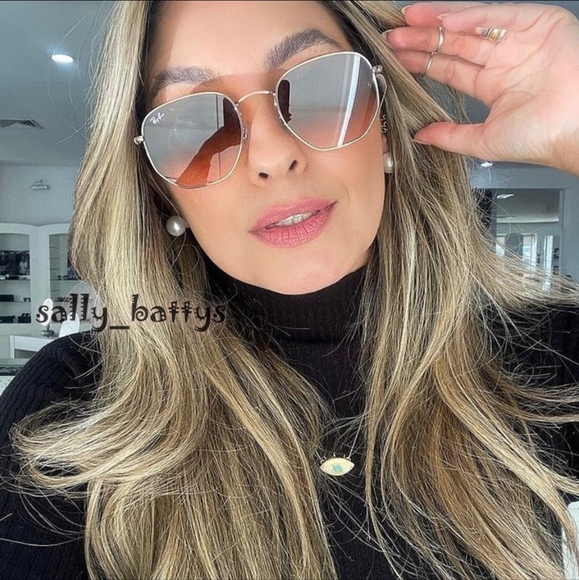 Ray-Ban (Store Display) Hexagonal Gradient Brown RB3548 - Picture 16 of 17